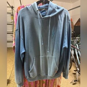 Aviator Nation Blue Hoodie with Lightning Bolt